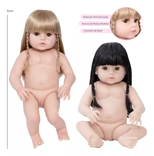 Bonecas Bebe Reborn Gêmeas Meninas Lindas Pagão Rosa Enxoval