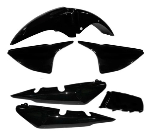 Kit Plasticos Gilera Vs 157 Negro S/ Calcos Sportbay