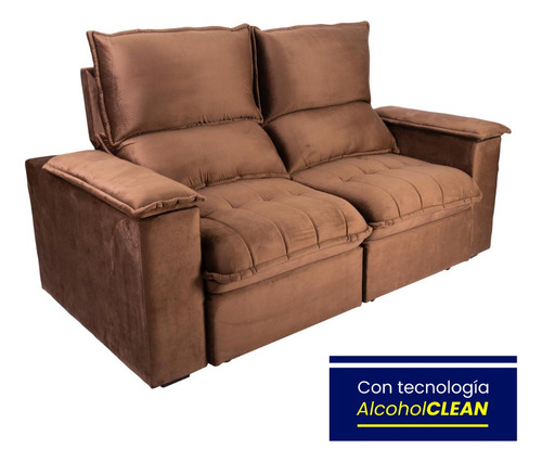 Sofa Retractil 3 Cuerpos Tela Orlando