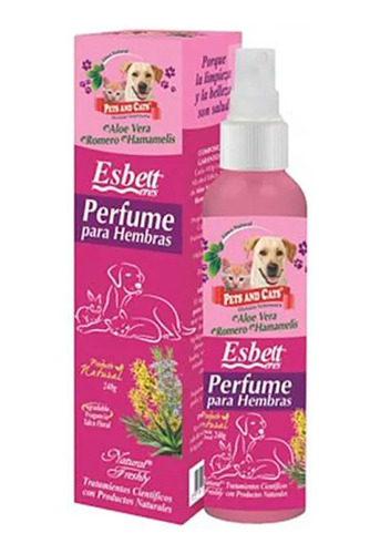 Perfume Para Mascotas Hembra Esbelt- 240 Ml- Perros Y Gatos