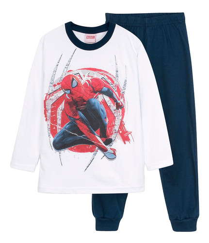 Pijama Spiderman Niño Manga Larga Marvel Original 