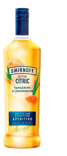 Vodka Smirnoff Bitter Citric Tangerine & Lemongrass