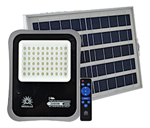 Reflector Led 200w 1600lm Solar Potente Control 10 Piezas