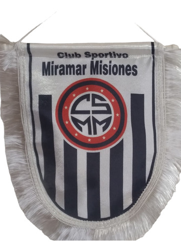 Banderín Miramar Misiones 26 X 19cm De Buena Calidad 