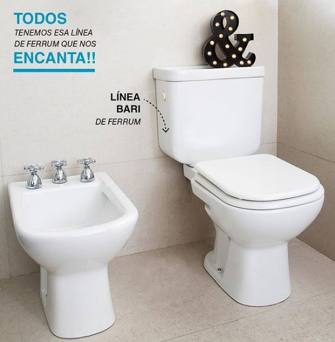 Imagen 7 de 8 de Asiento Tapa Inodoro Bari Blanco Polipropileno Tkxp Ferrum