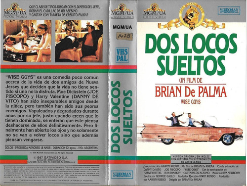 Dos Locos Sueltos Vhs Danny Devito Harvey Keitel Mgm