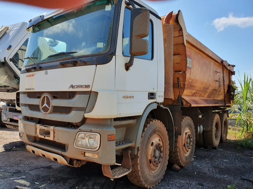 Imagem 14 de 15 de Mercedes-benz Actros 4844 8x4 Ano 2014 Caçamba Total 3