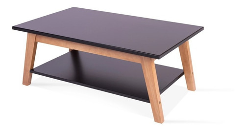 Mesa De Centro Veneza Madera Natural Br Livingood