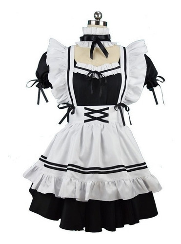 Disfraz Cosplay Traje De Maid Lolita Kawai, Vestidos De Hall