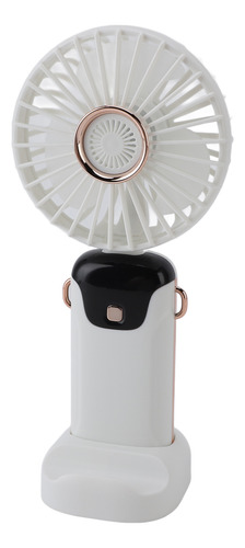 Ventilador Portátil Recargable Con Base De Mano Usb 5 Veloci