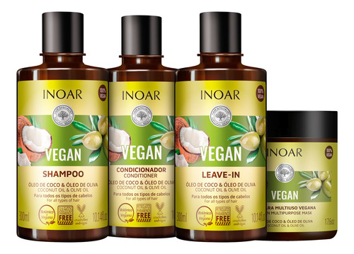 Inoar Vegan Home Kit (4 Produtos) Blz