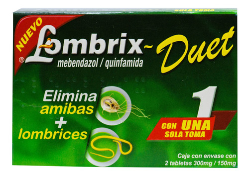 L-ombrix 300/150 Mg Caja 2 Tabletas