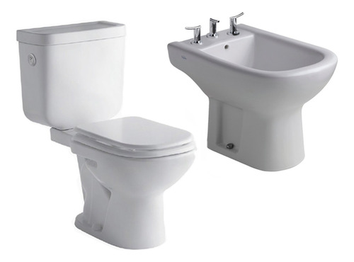 Inodoro Ferrum Bari Largo Deposito Dual Bidet 3a Envio Grati