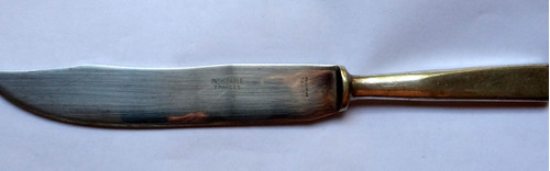 Antiguo Cuchillo De Acero Frances Inox 28 Cms