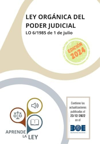 Libro: Ley Orgánica Del Poder Judicial: Lo De 1 De Julio