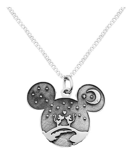 Dije Y Cadena Mickey Minnie De Plata 925 Envio Gratis