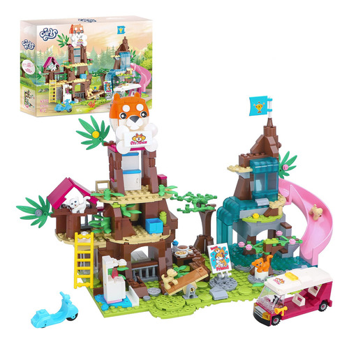 Brick Story Friends Jungle Tree House Bloques De Construcci