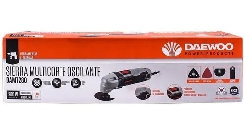 Imagen 3 de 7 de Sierra Multicortadora Daewoo Oscilante Multiproposito + Acc