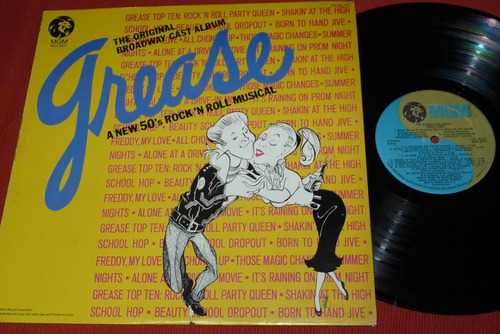 Jch- Grease A New 50s Rock And Roll Musical Lp Usa