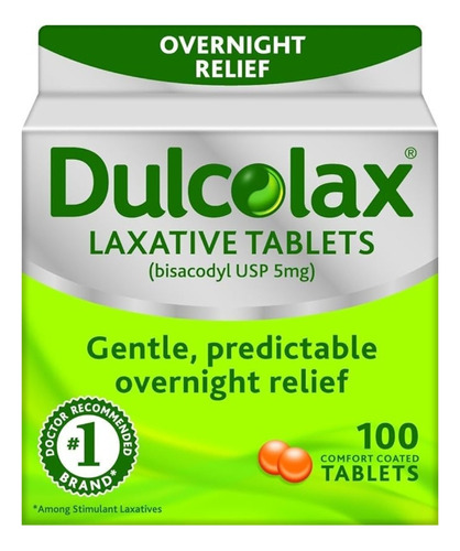 Dulcolax Tabletas Laxantes De 5 Mg Para El Estreimiento - 10