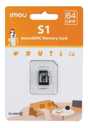 Memoria Flash Imou 64gb Microsd Sdxc Nand Class U3 V30 Cctv