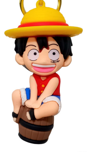 One Piece Luffy Llavero  3d
