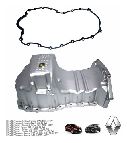 Cárter Motor / Renault Logan-sandero 1.400-1.600 Con Empaque