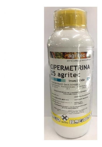 Imagen 2 de 5 de Cipermetrina 25% 1 Lt Ferreteria K37