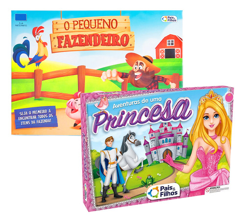 Kit Jogos O Pequeno Fazendeiro E Aventuras De Uma Princesa