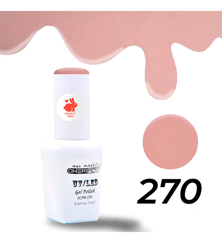 Esmalte Cherimoya Semipermanente Color Uv/led (15ml) Color 270