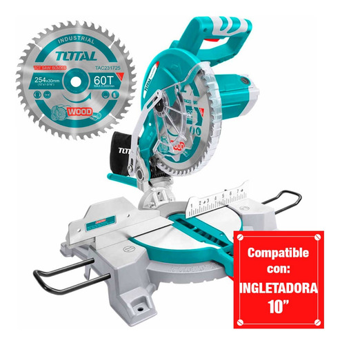 Disco Corte Madera 10'' Total Ingletadora 60 Dientes
