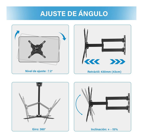Soporte De Pared Para Tv, Soporte De Montaje En Pared