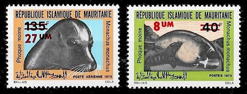 Fauna Marina - Focas - Mauritania 1974 - Serie Mint 