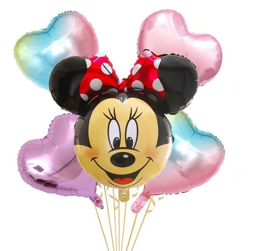 Globos Minnie Mouse Paquete De 5 Globos