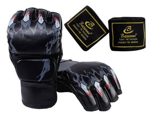 Guantes De Boxeo De Medio Dedo, Guantes De Mma, Guantes De 1