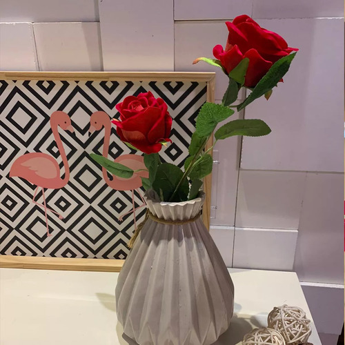 10 Rosas Artificiales Para Decoración De Bodas Y Hogar