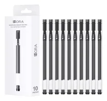 Comprar 10 Piezas Bolígrafos De Tinta Negra 1Hora Pluma Punta De 0.5mm Boligrafo Punto Fino De Tinta Para Estudiantes De Oficina