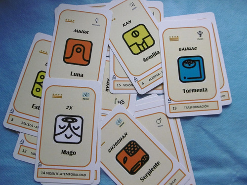 Cartas Sincronario Maya Tzolkin 3 Juegos + Brújula