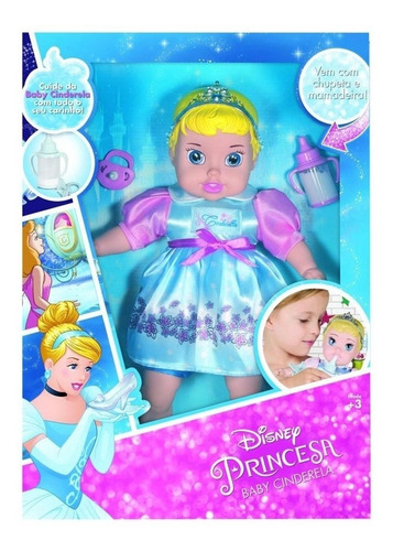 Nova Boneca Bebe Cindera Disney De 45 Cm Da Mimo Toys 6446