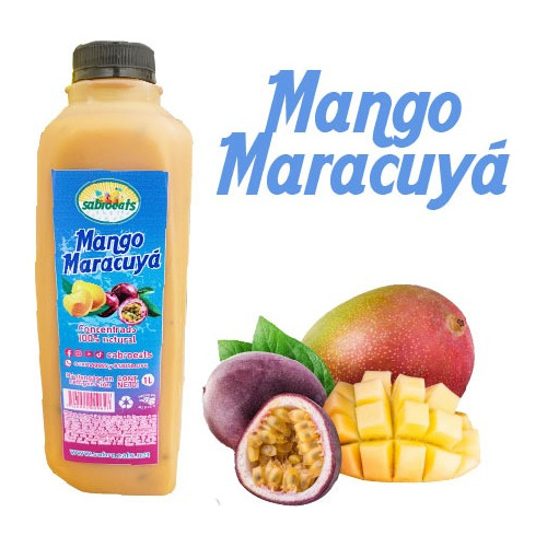 Concentrado De Mango Maracuyá 100% Natural
