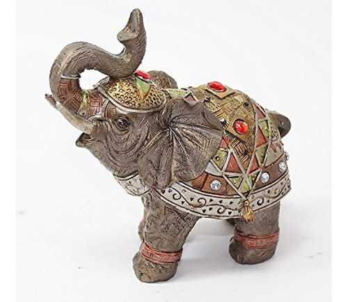 Figura De Elefante De Bronce Feng Shui De 5.0 In, Figur...