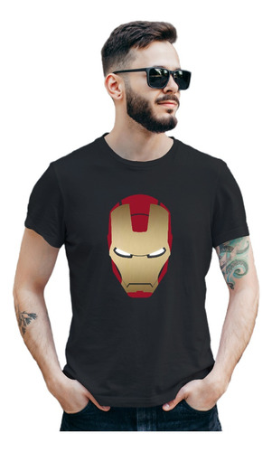 Playera Para Hombre Iron Man Oro Metálico