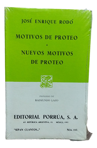 Motivos De Proteo (nuevo Y Original)