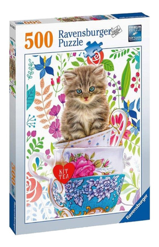 Gatito Taza De Te Kit Tea Rompecabezas 500 Pz Ravensburger