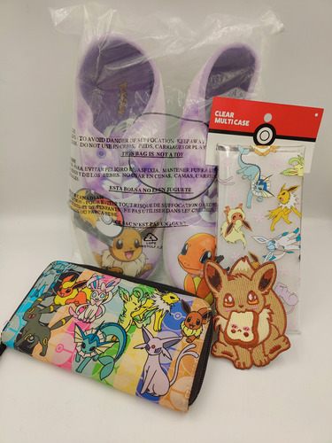 Lote Pokémon Eevee Charmander Tenis Cartera Parche Hot Topic