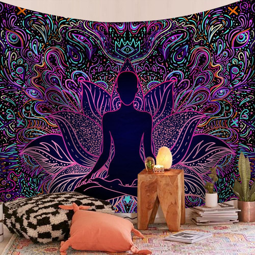 Manta Para Colgar En La Pared Con Diseño De Mandala Hindú Co