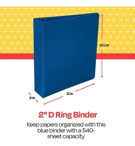 Anillo En D Smart De Binder School, Polipropileno, 2 Pulgada