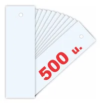 Comprar Etiqueta Colgante Ropa Indumentaria Precio Talle Blanca X500