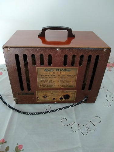 Rca Victor Mod 50 - X - 2 Restaurada Y Funcionando Ver Video