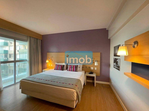 Imagem 14 de 30 de Flat Com 1 Dormitório À Venda, 34 M² Por R$ 530.000,00 - Pompéia - Santos/sp - Fl0044